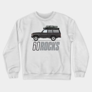 60 rocks-Black Crewneck Sweatshirt